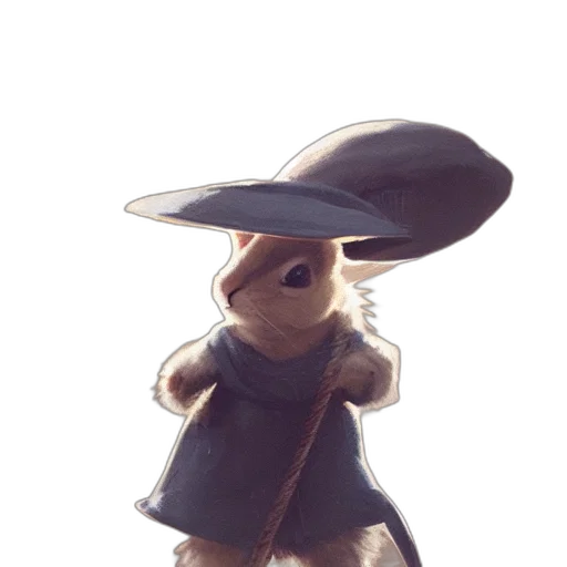 hat, staff, dress, animal transparent PNG cut-out