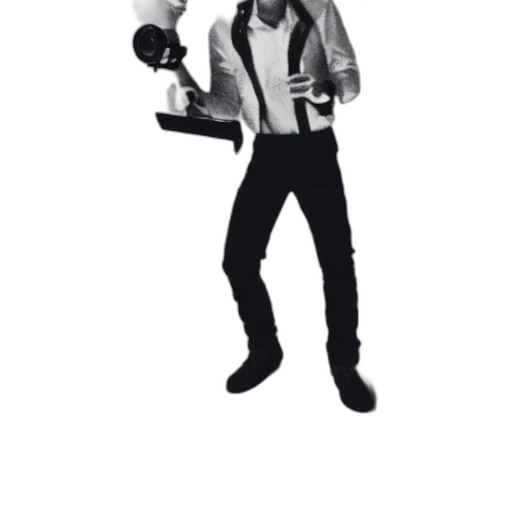 jacket, robot, staff, weapon, concept art, 3d render, cartoon, comic book art transparent PNG cut-out