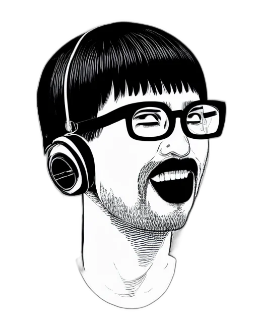 face, staff, cartoon, comic book art transparent PNG cut-out