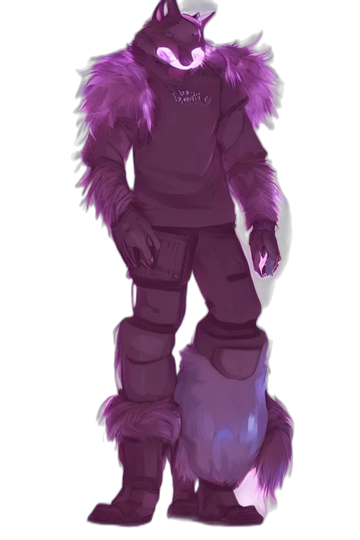 creature, staff, robot, jacket, concept art, fantasy art, pixel art, cyberpunk transparent PNG cut-out
