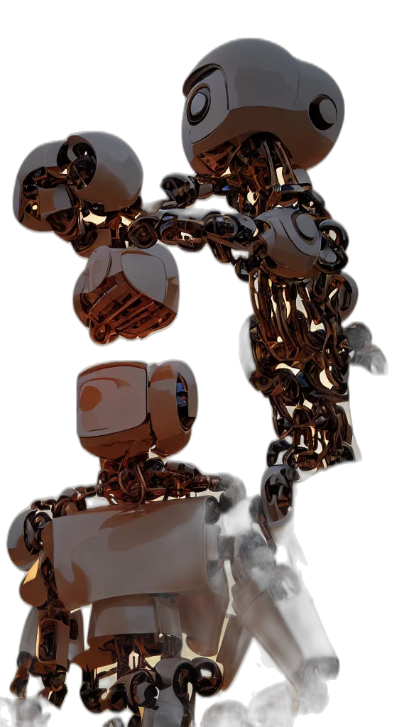 robot, jewelry, staff, weapon, 3d render, concept art, cartoon, photorealistic transparent PNG cut-out