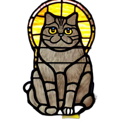 pixel art, cartoon, british, shorthair transparent PNG cut-out