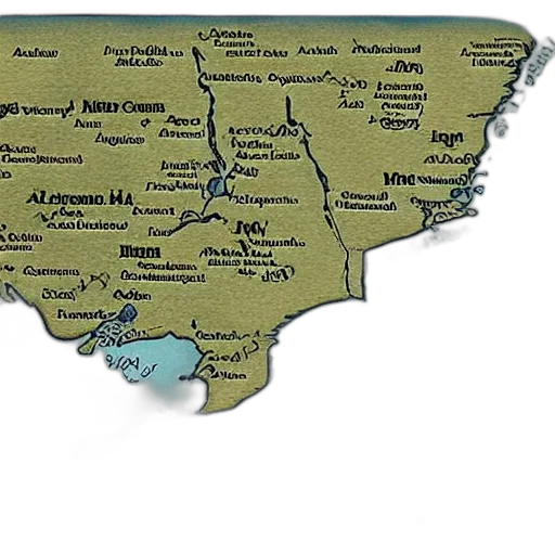 map, michigan, middle, earth transparent PNG cut-out