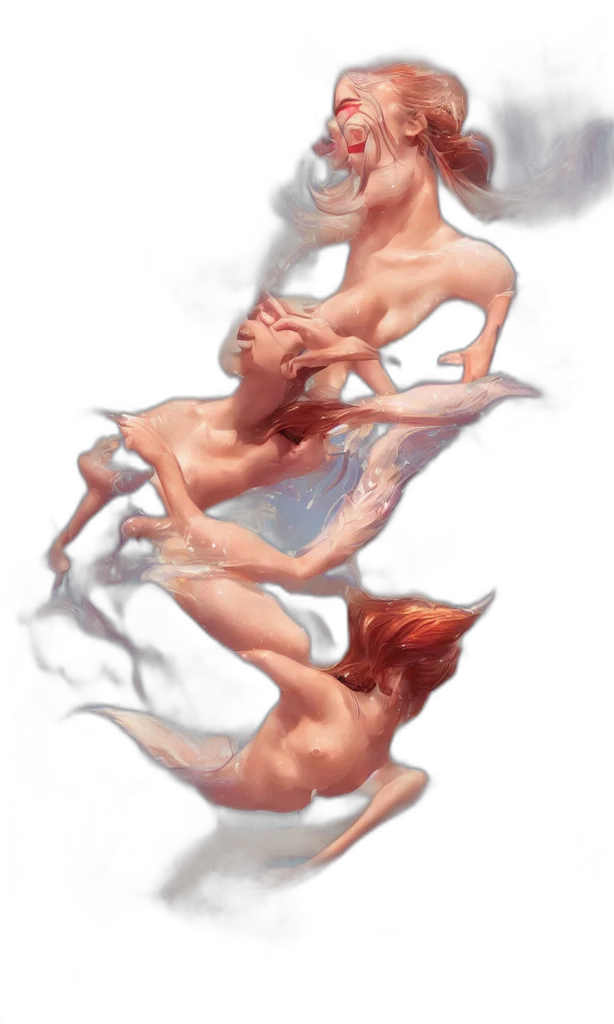 dragon, creature, mask, face, concept art, fantasy art, watercolor, comic book art transparent PNG cut-out