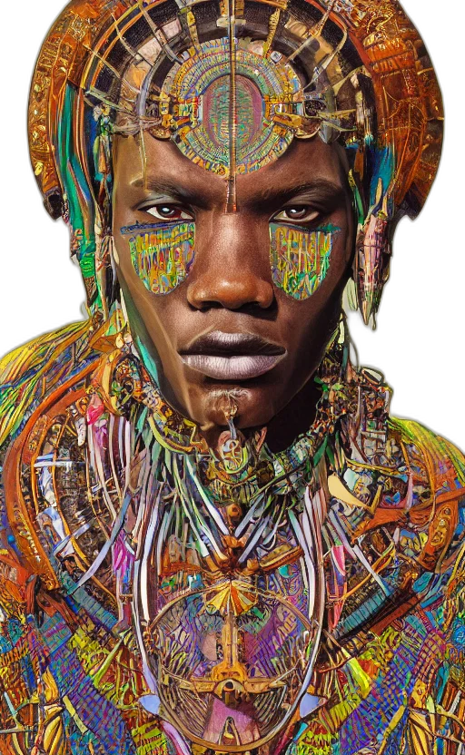 face, jewelry, jacket, mask, cyberpunk, photorealistic, concept art, fantasy art transparent PNG cut-out