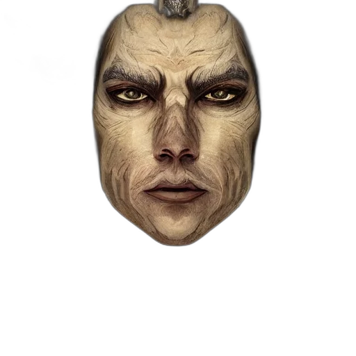 mask, face, creature, crown transparent PNG cut-out