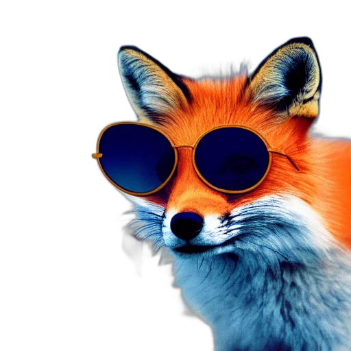 animal, mask, jacket, creature, 3d render, photorealistic, vaporwave, concept art transparent PNG cut-out