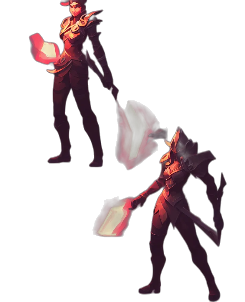mask, creature, weapon, staff transparent PNG cut-out