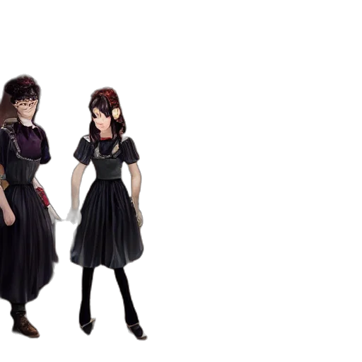 dress, staff, concept art, 3d render transparent PNG cut-out