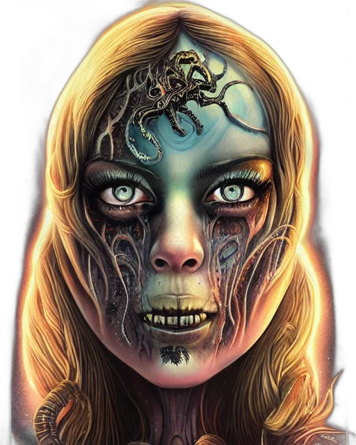 face, mask, creature, comic book art transparent PNG cut-out
