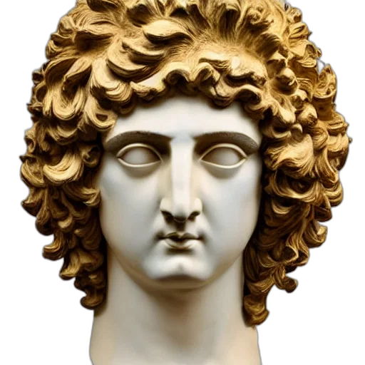face, crown, mask, jewelry, photorealistic, vaporwave, 3d render, antinous transparent PNG cut-out