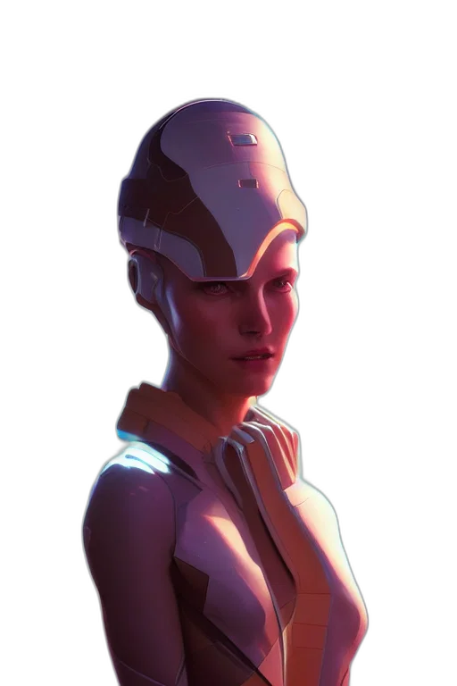 robot, face, crown, hat, concept art, cyberpunk, 3d render, pixel art transparent PNG cut-out