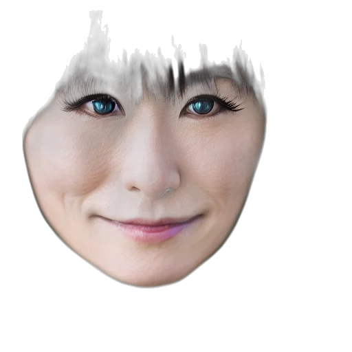 face, mask, creature, robot, photorealistic, 3d render, anime, cartoon transparent PNG cut-out