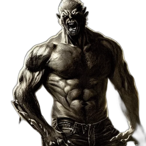 creature, comic book art, concept art, fantasy art transparent PNG cut-out