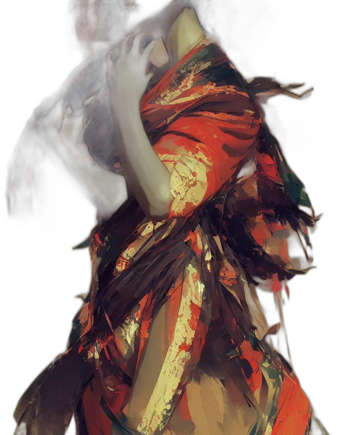 dress, mask, face, dragon transparent PNG cut-out