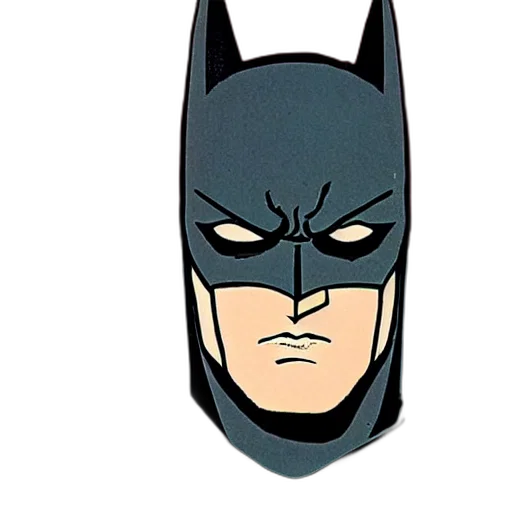 mask, face, comic book art, cartoon, concept art, 3d render, batman, detailed transparent PNG cut-out