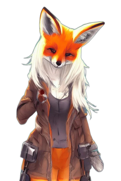jacket, mask, staff, animal transparent PNG cut-out