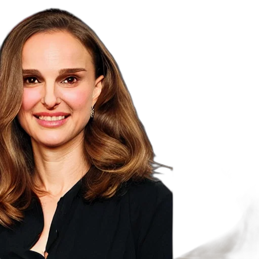natalie, portman, less, horseface transparent PNG cut-out