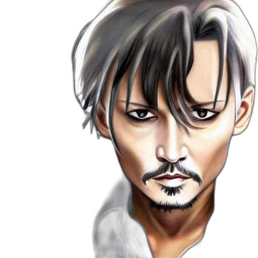 face, photorealistic, anime, fantasy art transparent PNG cut-out