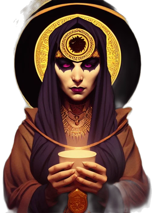 jewelry, staff, crown, fantasy art transparent PNG cut-out