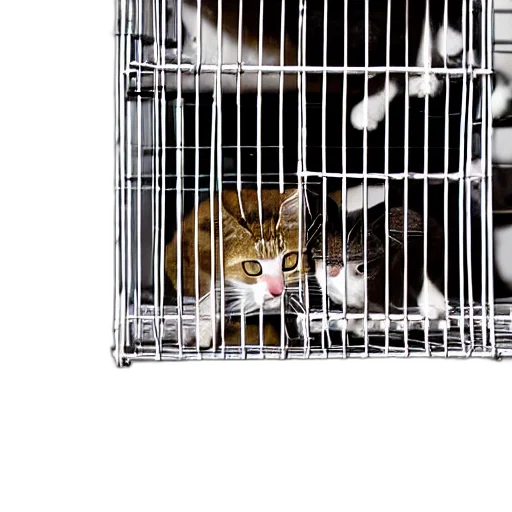 animal, cats, cage, kitchen transparent PNG cut-out