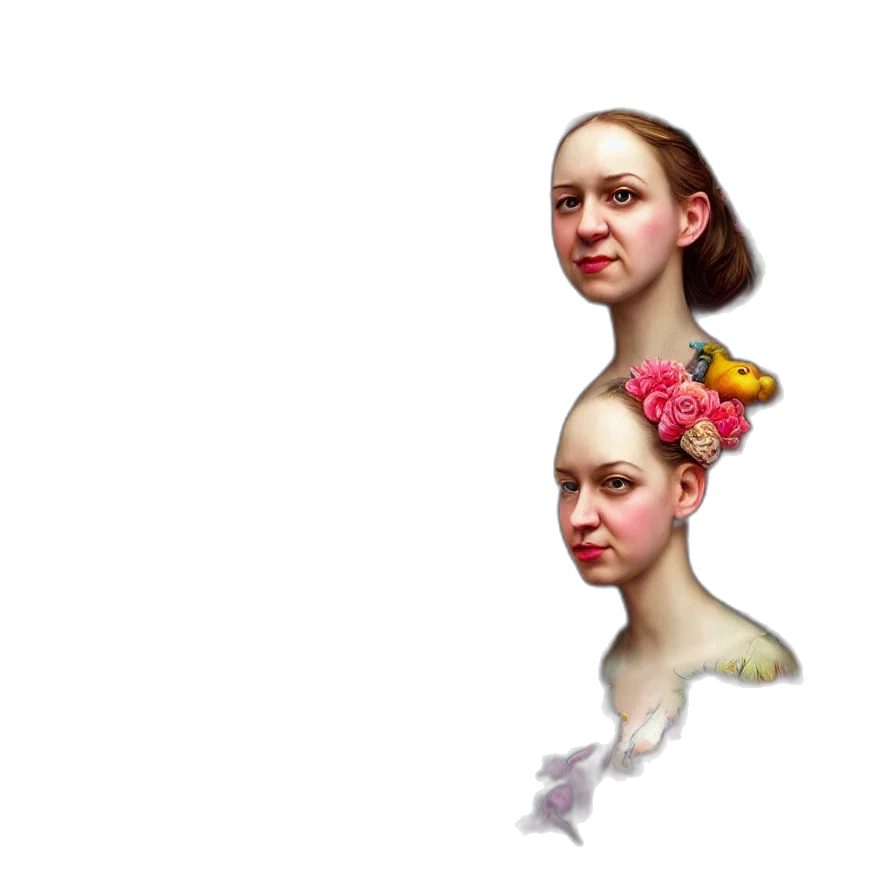 face, creature, mask, crown, concept art, 3d render, pixel art, photorealistic transparent PNG cut-out