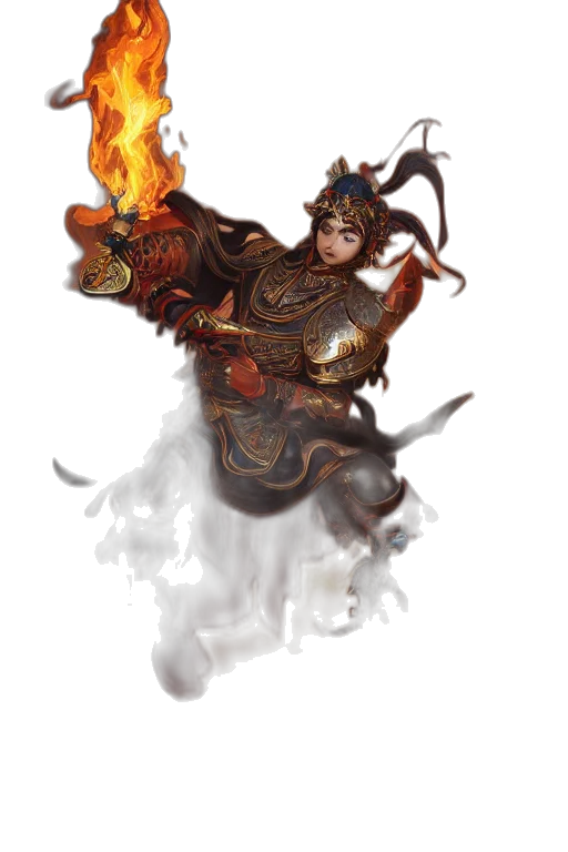 staff, dragon, fantasy art, concept art, photorealistic, pixel art, fire, dark transparent PNG cut-out