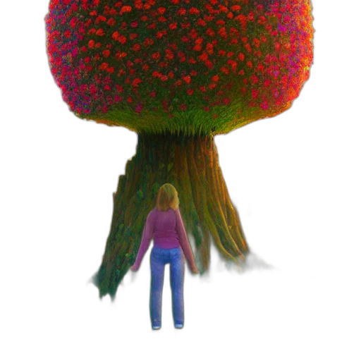 tree, hair, crown, flower transparent PNG cut-out