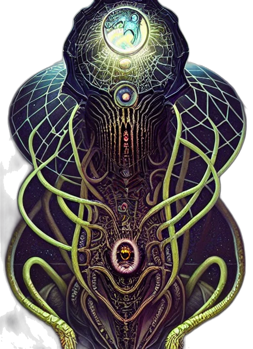creature, mask, robot, jewelry, concept art, fantasy art, cyberpunk, comic book art transparent PNG cut-out