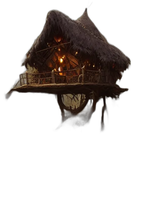 hat, mask, staff, dragon transparent PNG cut-out