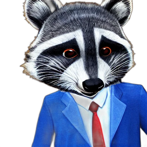 animal, creature, staff, jacket, concept art, 3d render, cartoon, photorealistic transparent PNG cut-out