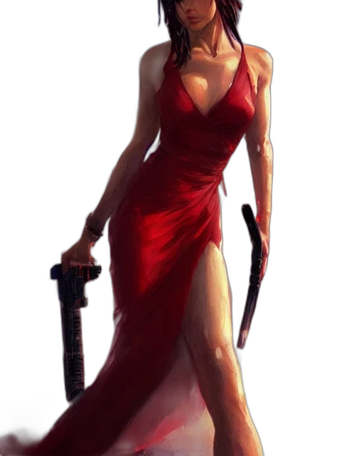 dress, staff, weapon, sword, concept art, fantasy art, comic book art, pixel art transparent PNG cut-out