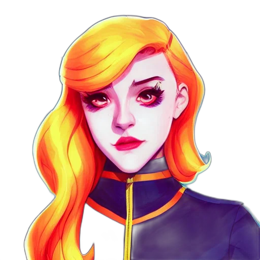 face, staff, jacket, fantasy art transparent PNG cut-out