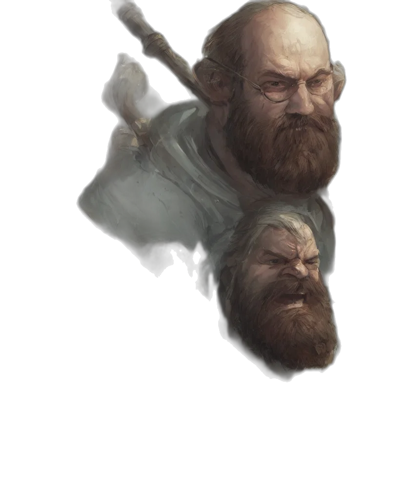 face, sword, staff, weapon transparent PNG cut-out