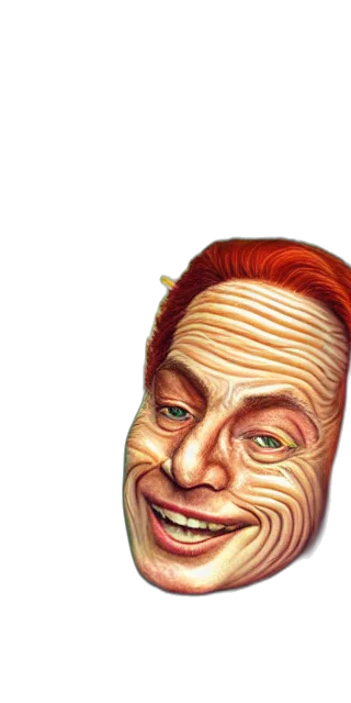 face, mask, creature, robot, photorealistic, cartoon, 3d render, comic book art transparent PNG cut-out