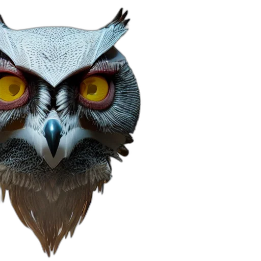 mask, animal, face, concept art, 3d render, fantasy art, photorealistic, render transparent PNG cut-out