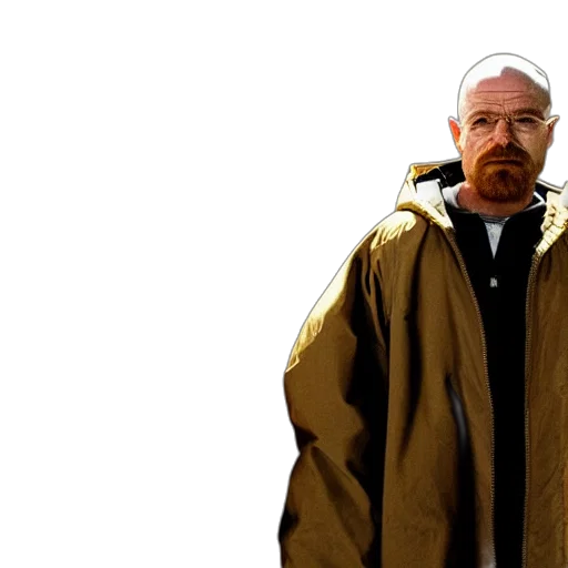 jacket, staff, concept art, photorealistic, walter, white, jesse, pinkman transparent PNG cut-out
