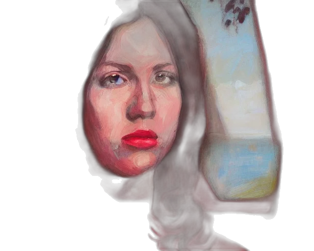 face, mask, dress, bottle transparent PNG cut-out
