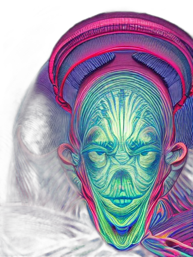 face, mask, creature, concept art, comic book art, fantasy art, outer space, beeple transparent PNG cut-out