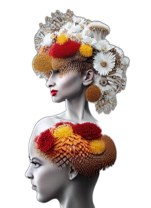 hat, crown, hair, photorealistic transparent PNG cut-out