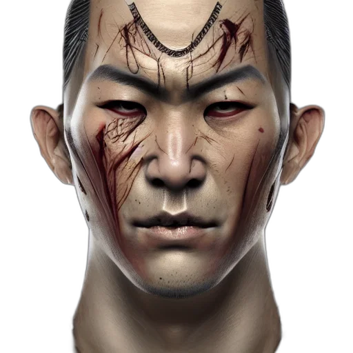 face, mask, staff, photorealistic transparent PNG cut-out