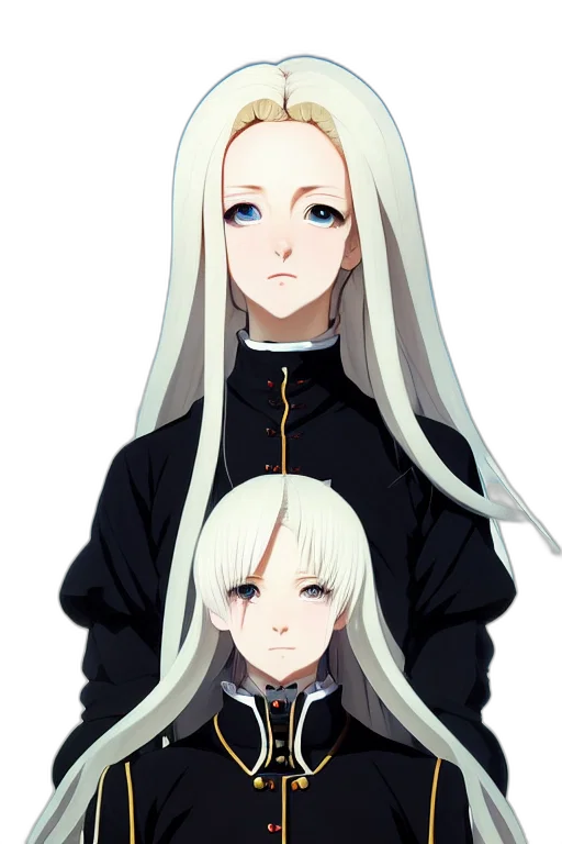 staff, face, jacket, crown transparent PNG cut-out