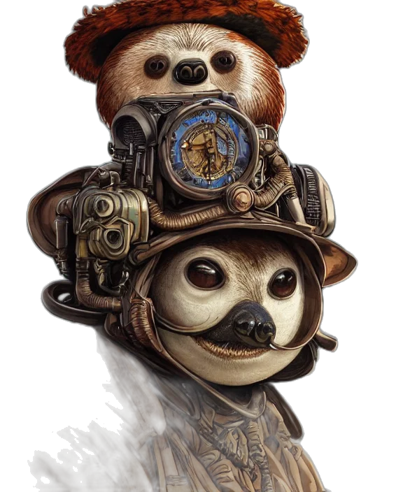 staff, robot, animal, mask transparent PNG cut-out