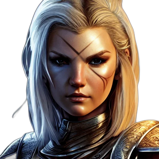 face, fantasy art, comic book art, concept art, photorealistic, front, centered, symmetrical transparent PNG cut-out