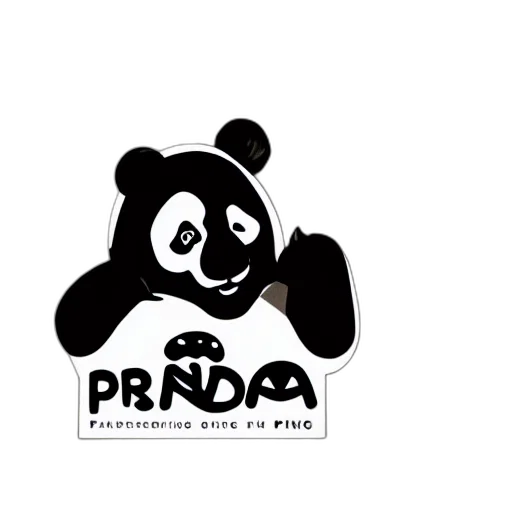 3d render, cartoon, pixel art, panda transparent PNG cut-out