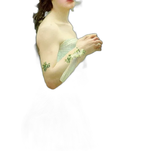 dress, crown, jewelry, staff transparent PNG cut-out