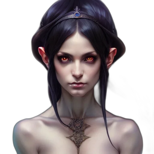 face, jewelry, crown, fantasy art, concept art, photorealistic, pixel art, dark transparent PNG cut-out