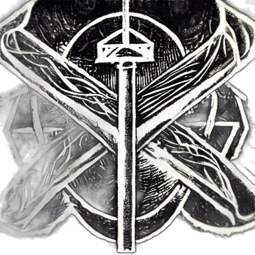 sword, crown, staff, weapon, pencil sketch, concept art, comic book art, fantasy art transparent PNG cut-out