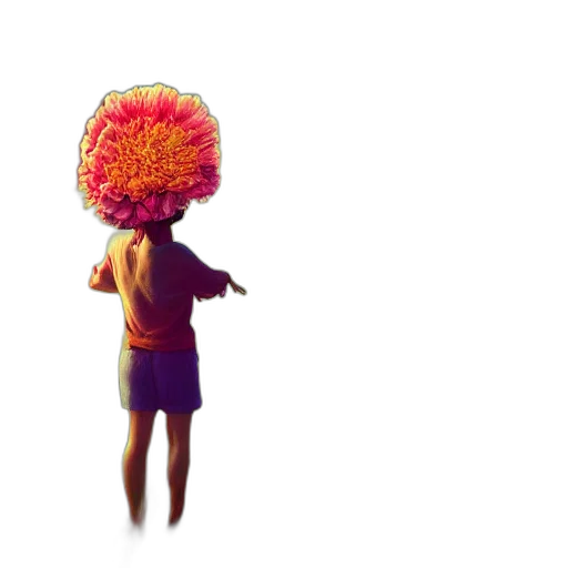 hair, hat, umbrella, flower transparent PNG cut-out