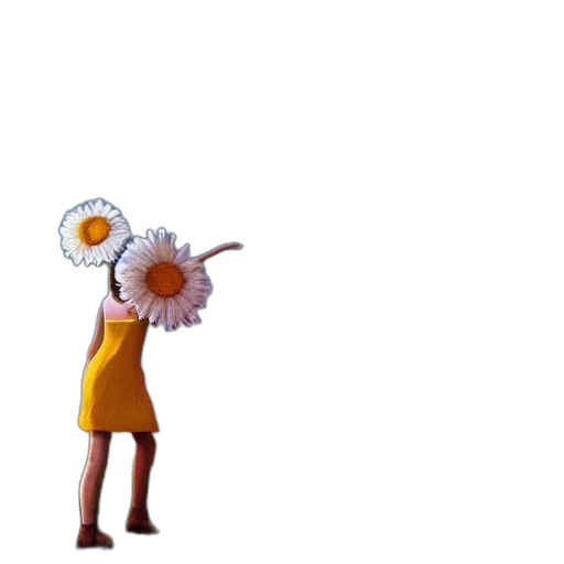 flower, staff, crown, food, 3d render, concept art, pixel art, cartoon transparent PNG cut-out
